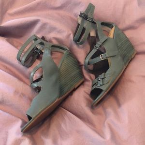 Blue Seychelles wedge Sandals